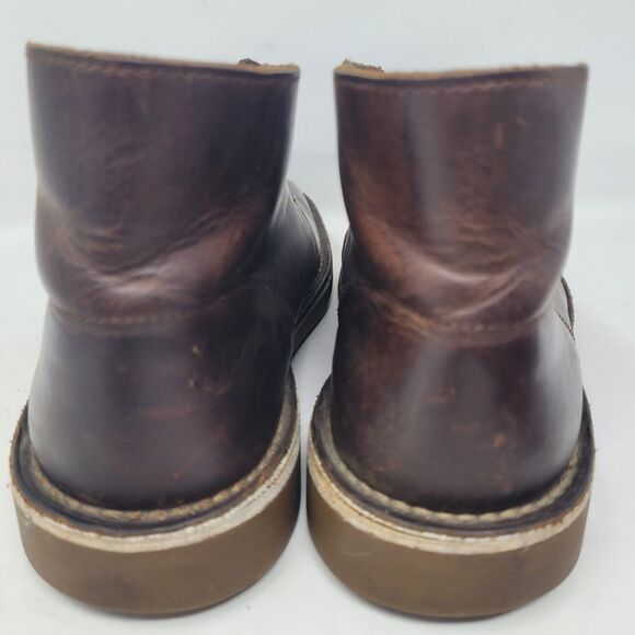 Clarks Boots Mens 11 M Bushacre Lace Chukka Brown Distressed Leather Casual 98% main image 7